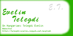 evelin telegdi business card